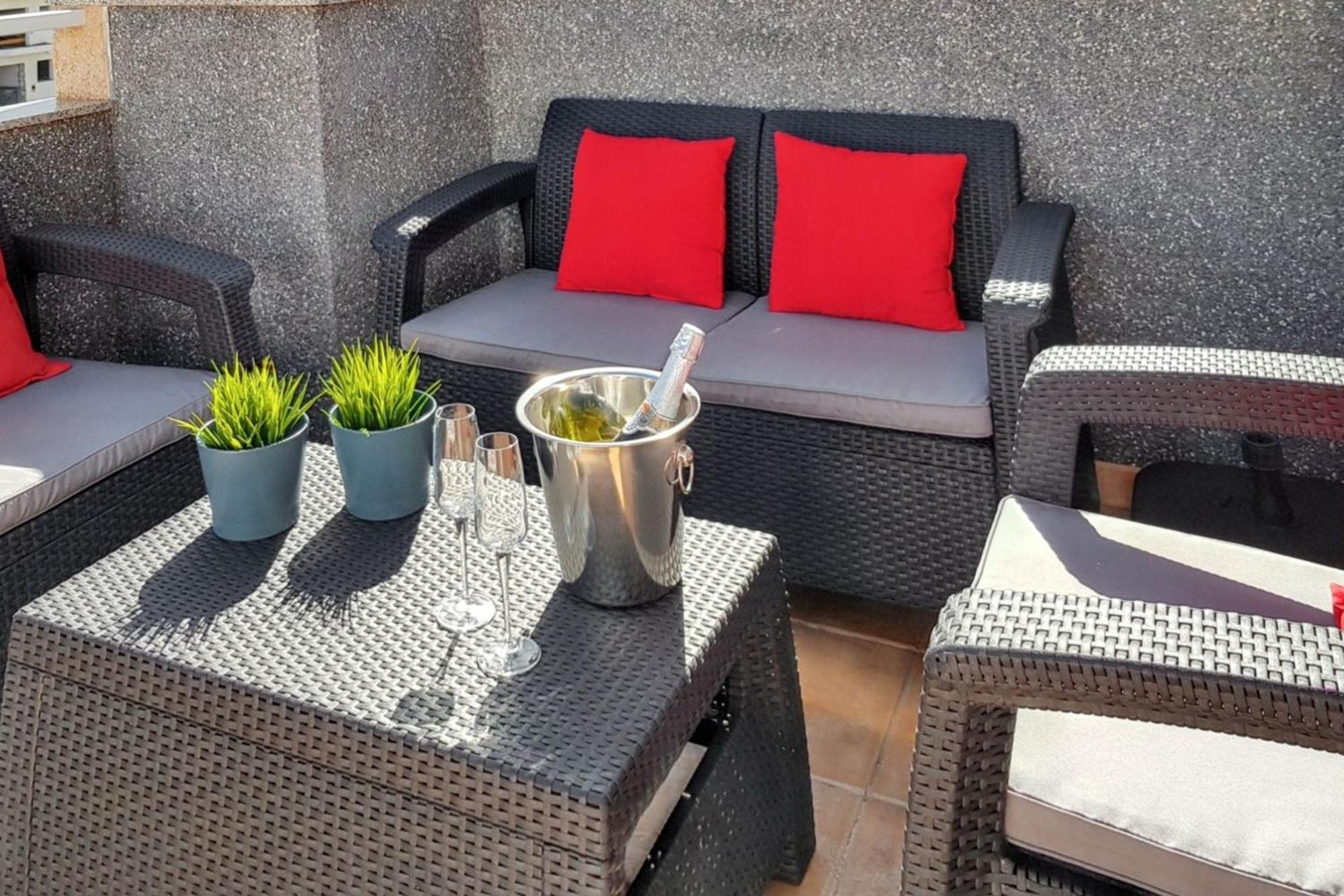Bright Apartment In Puerto De Santiago 65 M² Terrace Exteriör bild
