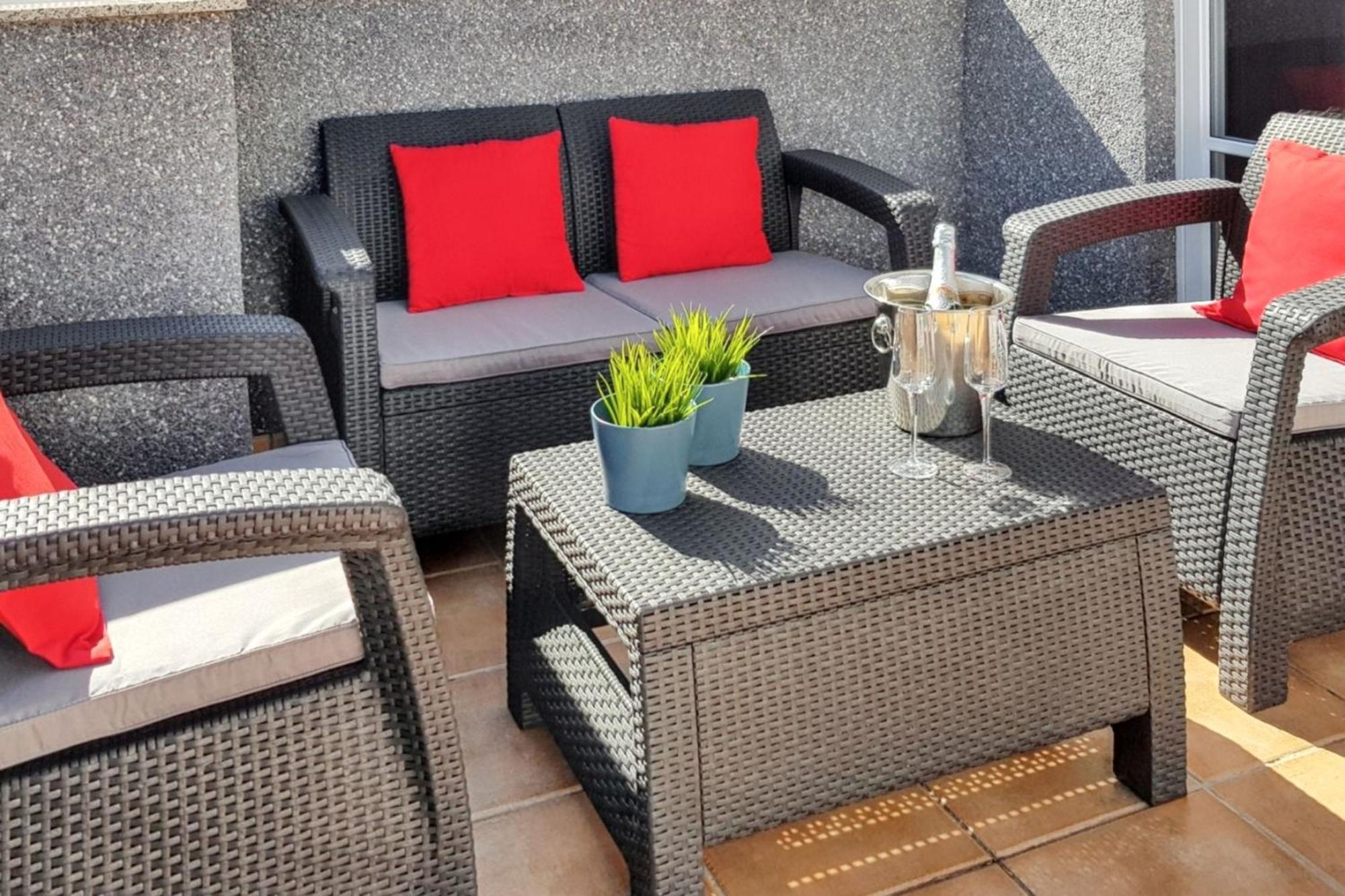 Bright Apartment In Puerto De Santiago 65 M² Terrace Exteriör bild